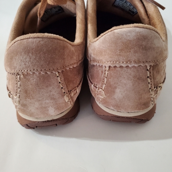 SKECHERS Women 9 Brown Suede Relaxed Fit Air Cooled 44703 Comfort Shoes Lace Up - Picture 5 of 16